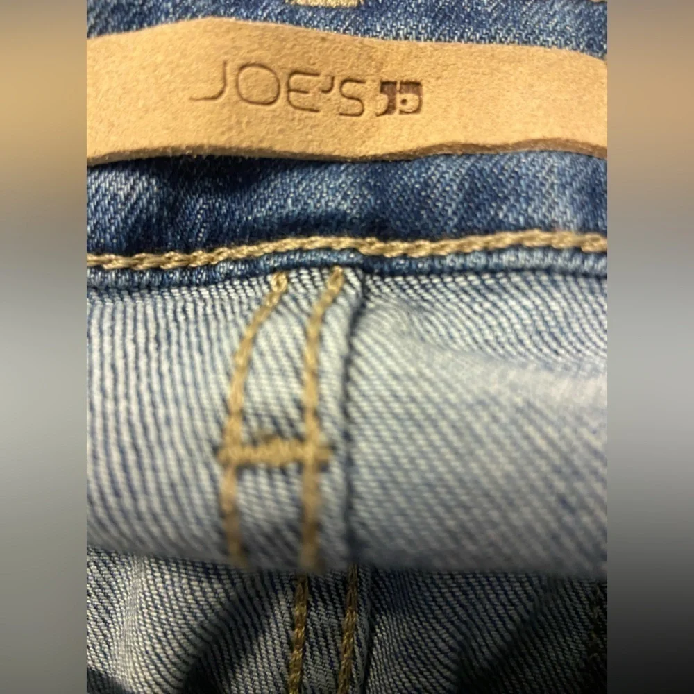 Joe's Women's Distressed Icon Rhea Mid Rise Skinny Cuff Crop Jeans SZ 24